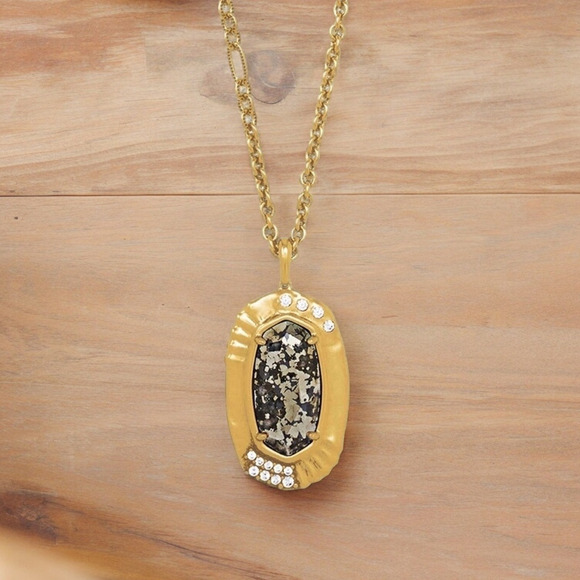 NWT! Kendra Scott Anna 14K Goldplated Pendant Necklace - Picture 1 of 6